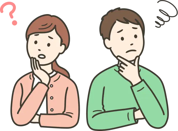 健康診断について悩む男女